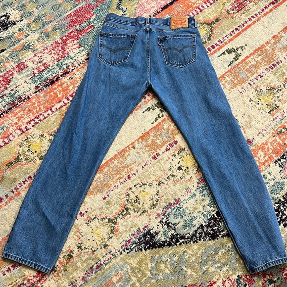 Men’s  505™ Regular Straight Fit Non-Stretch Jeans 34x34 - Picture 3 of 6